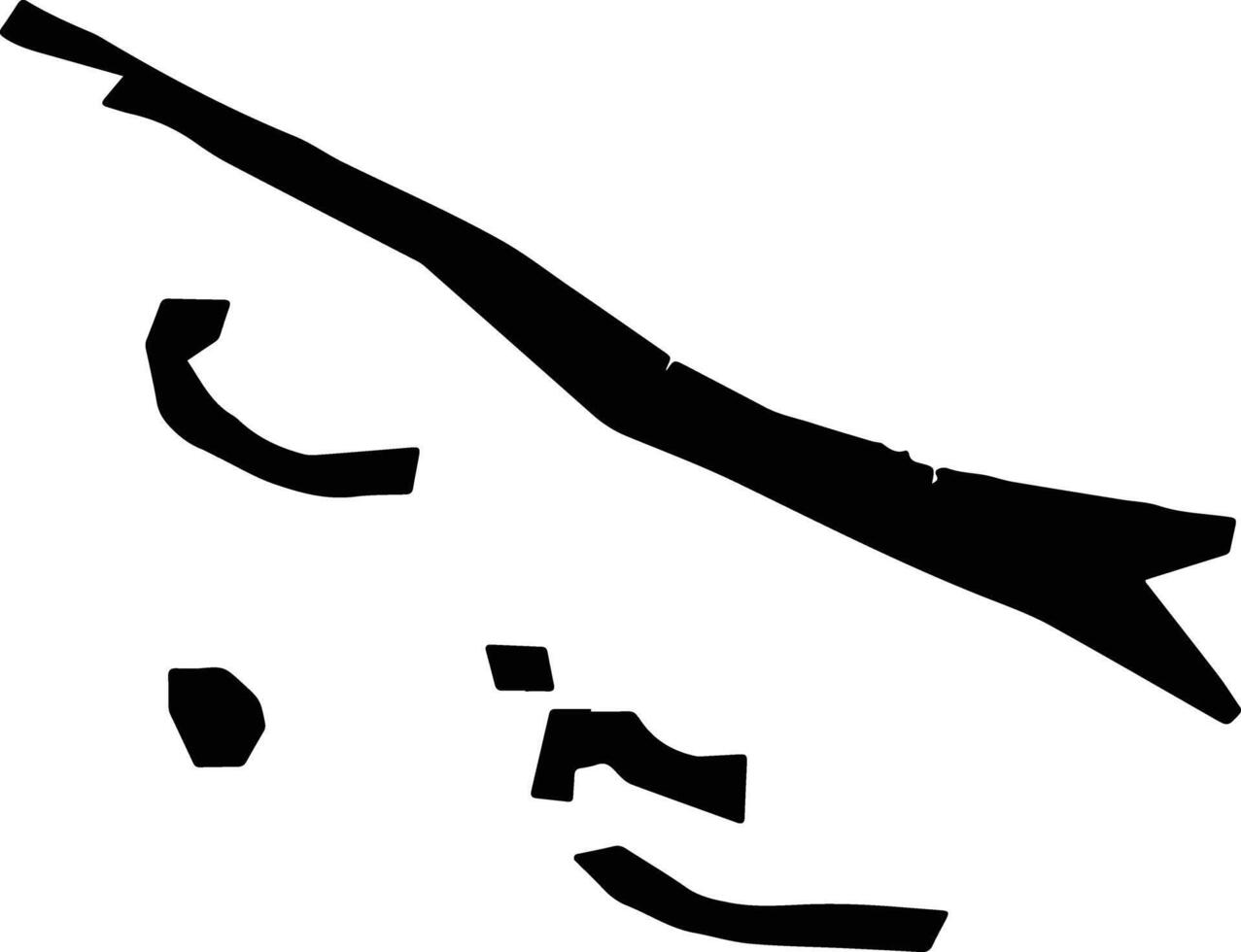 Al Manasra Egypt silhouette map vector