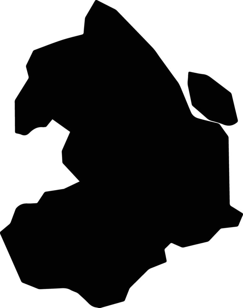 Al Maragha Egypt silhouette map vector