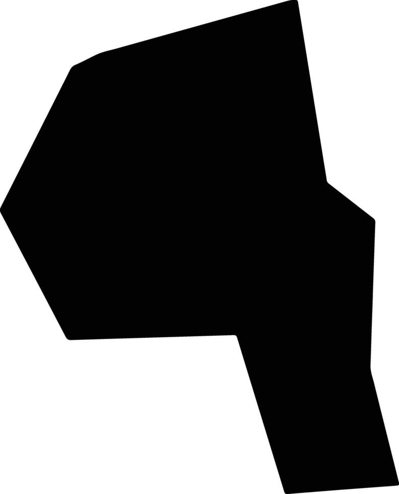Al Marj Libya silhouette map vector