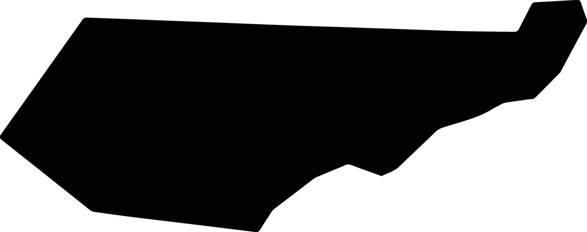 Al Matama Sudan silhouette map vector