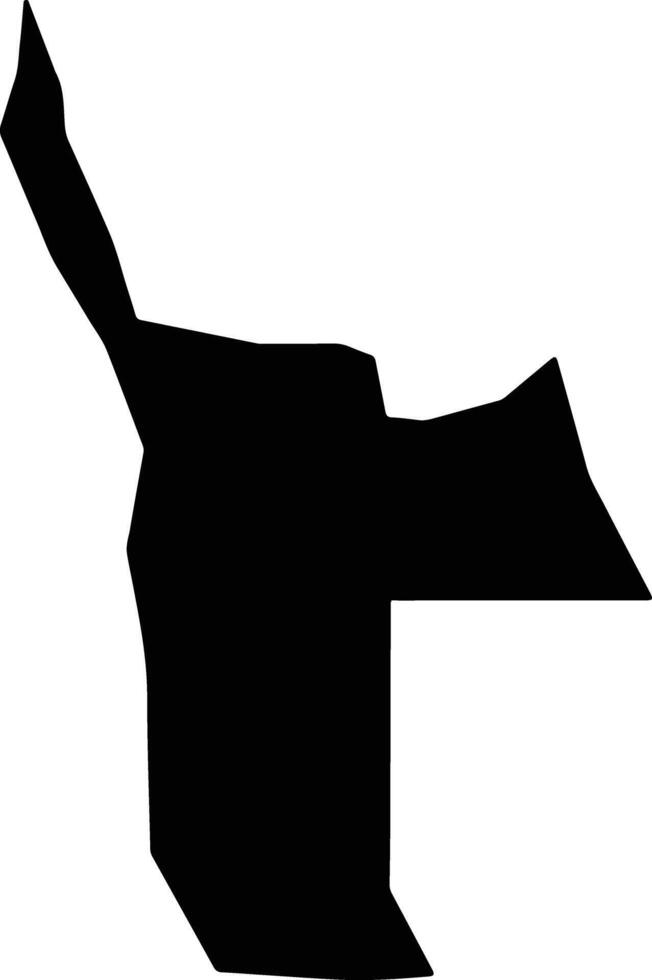 Al Meiram Sudan silhouette map vector