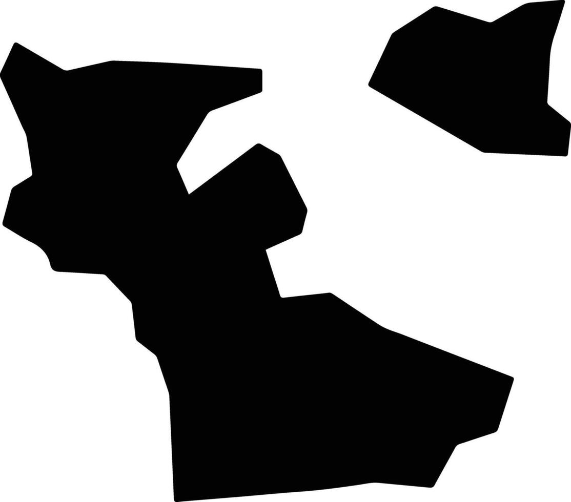 Al Misrakh Yemen silhouette map vector