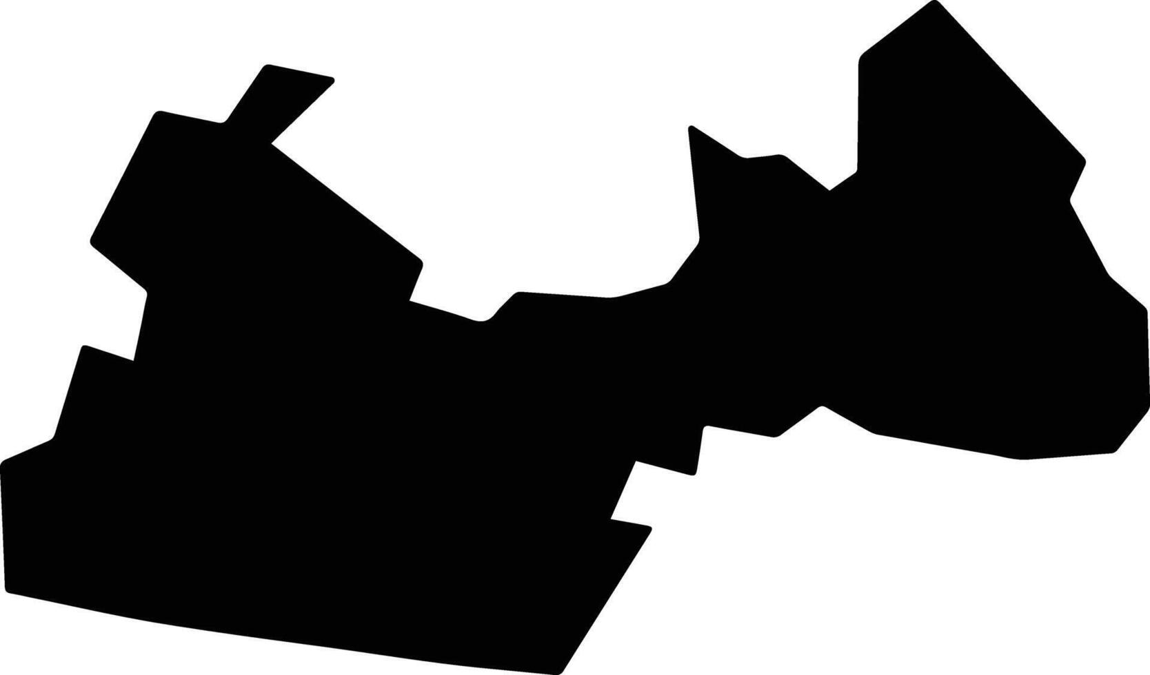 Al Nasiriya Iraq silhouette map vector