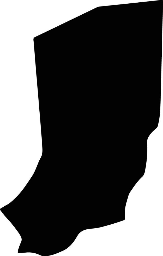 Al Qaff Yemen silhouette map vector