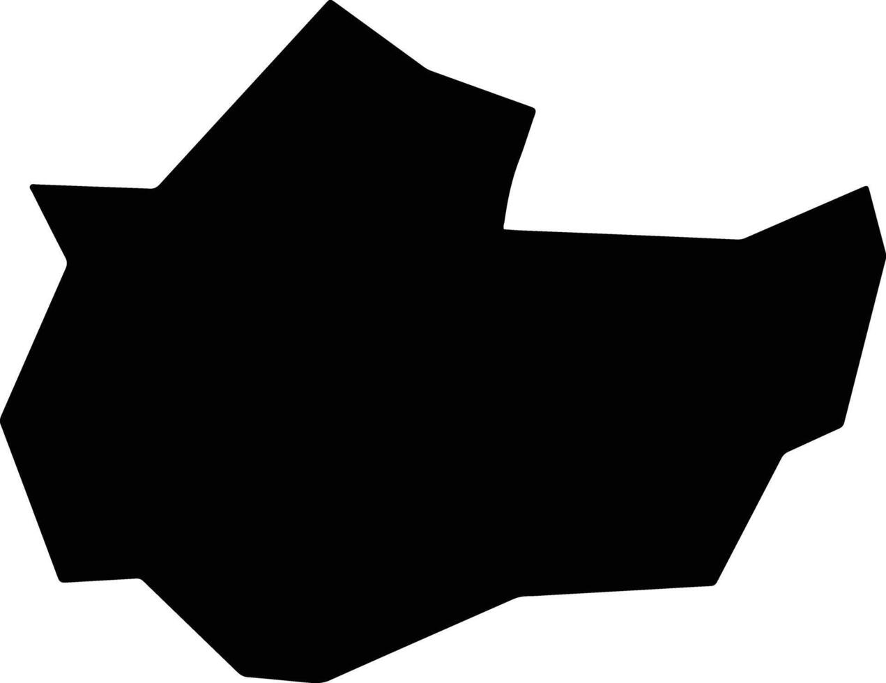 Al Qanayat Egypt silhouette map vector