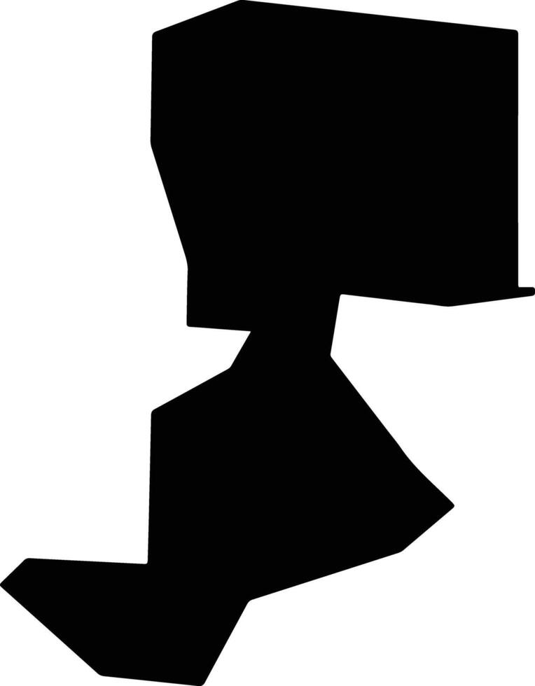Al Qurna Iraq silhouette map vector