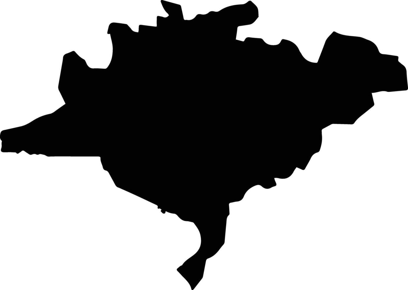 Al Qusayr Syria silhouette map vector