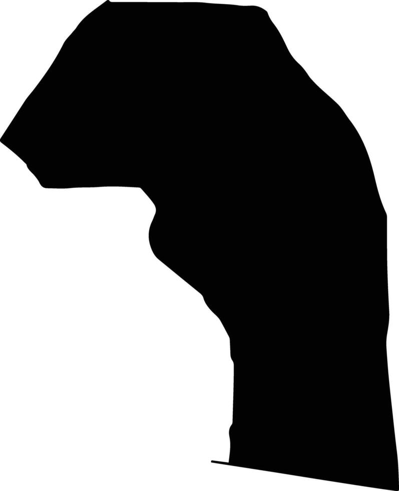 Al Quwayra Jordan silhouette map vector