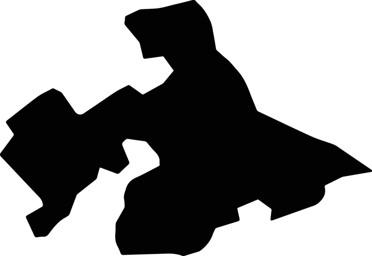 Al Rahmaniyya Egypt silhouette map vector