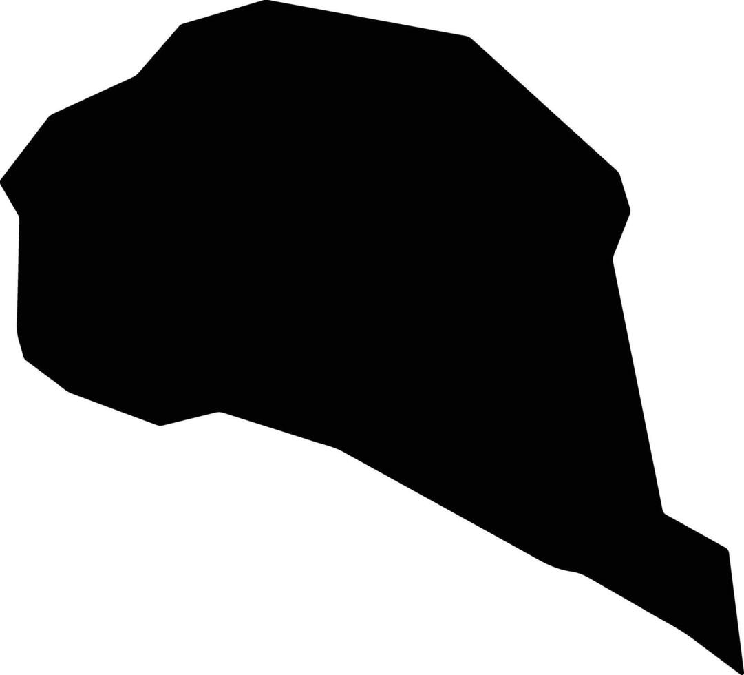 Al Safi Jordan silhouette map vector