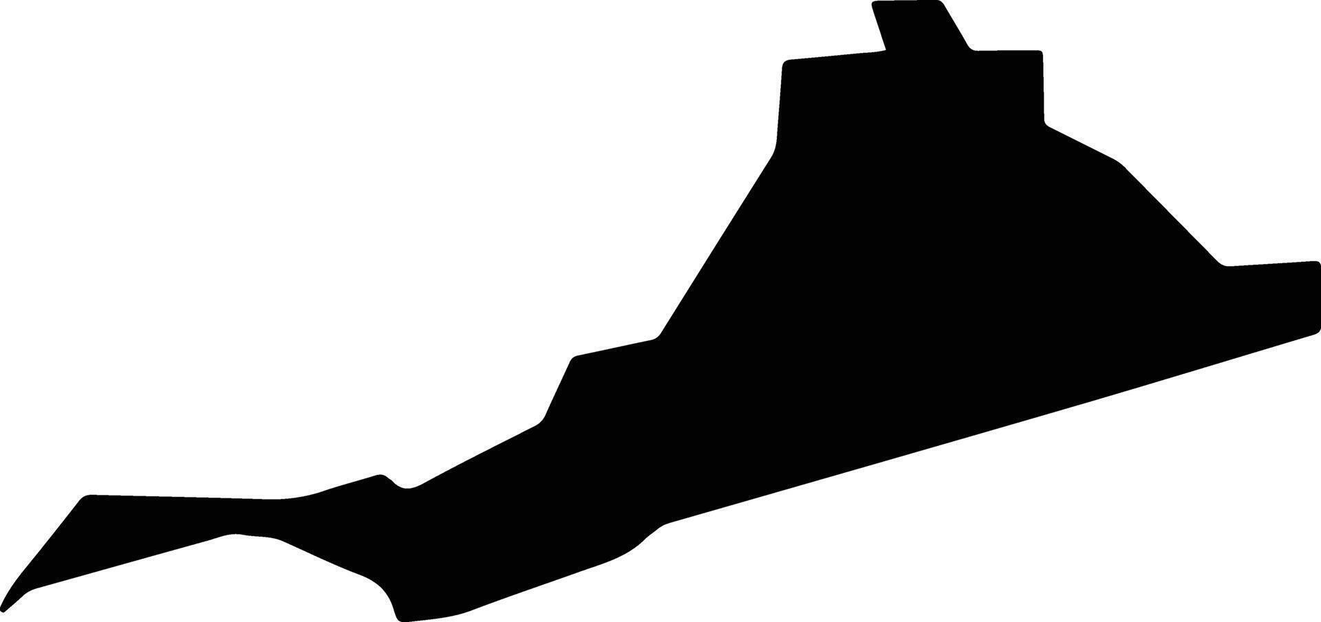 Al Salam Egypt silhouette map vector