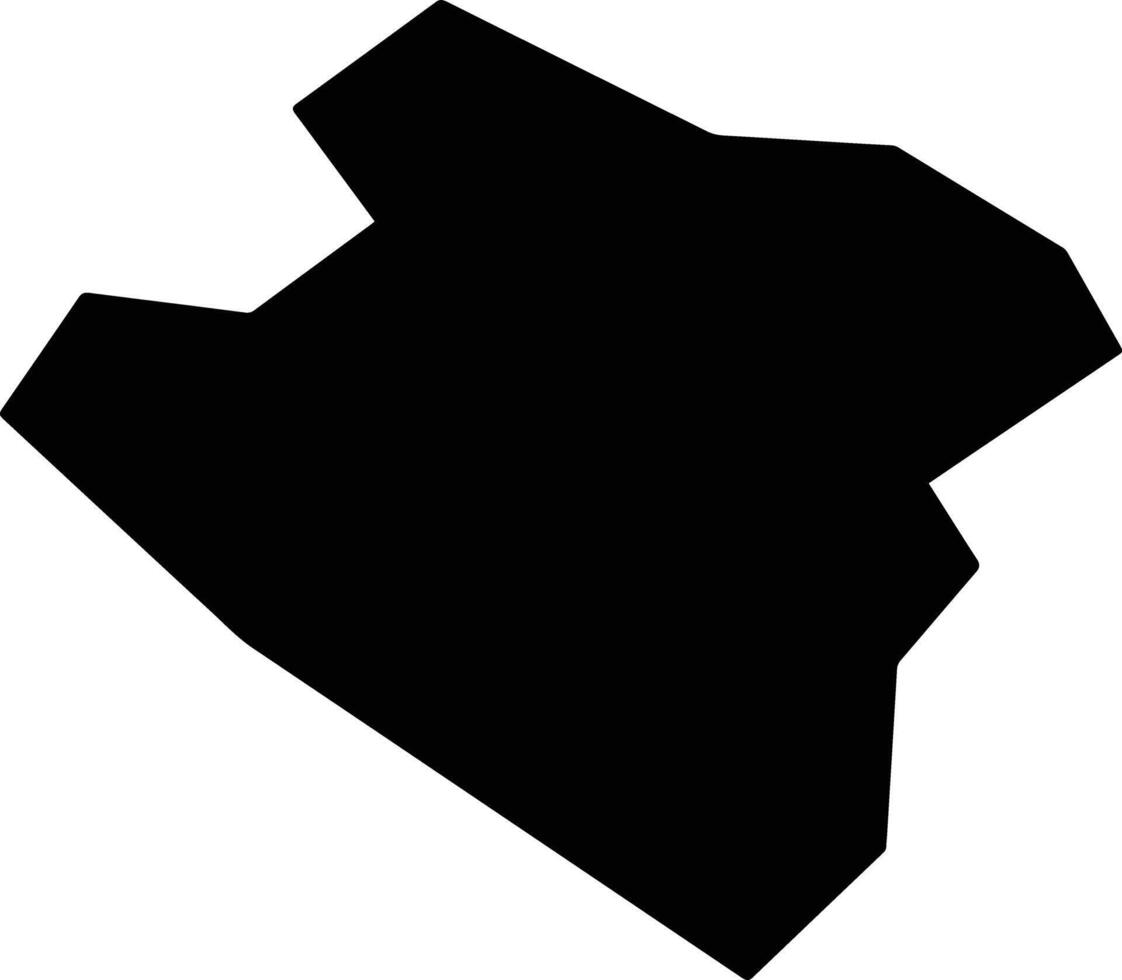 Al Samawa Iraq silhouette map vector
