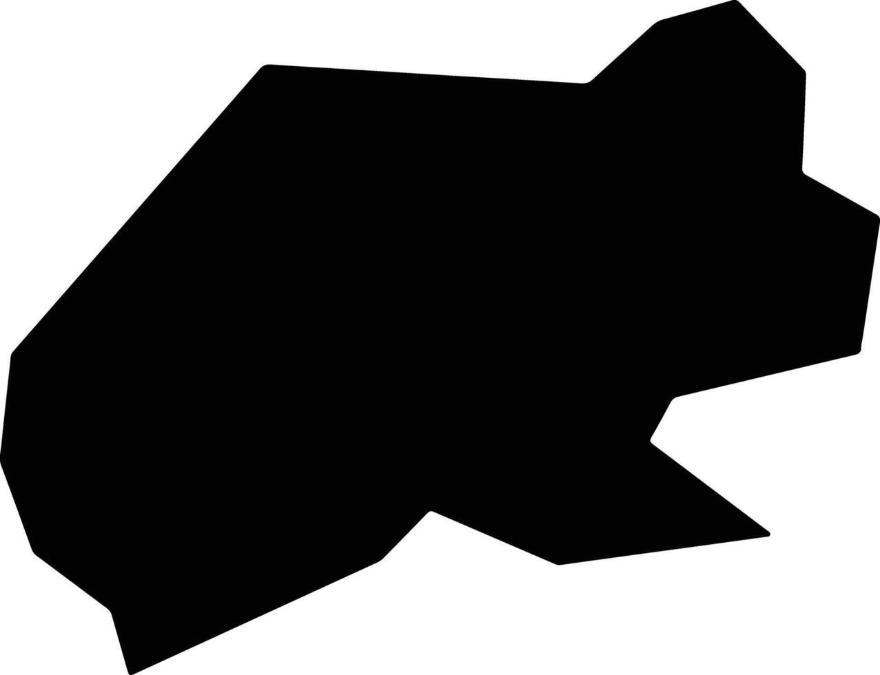 Al Shirqat Iraq silhouette map vector