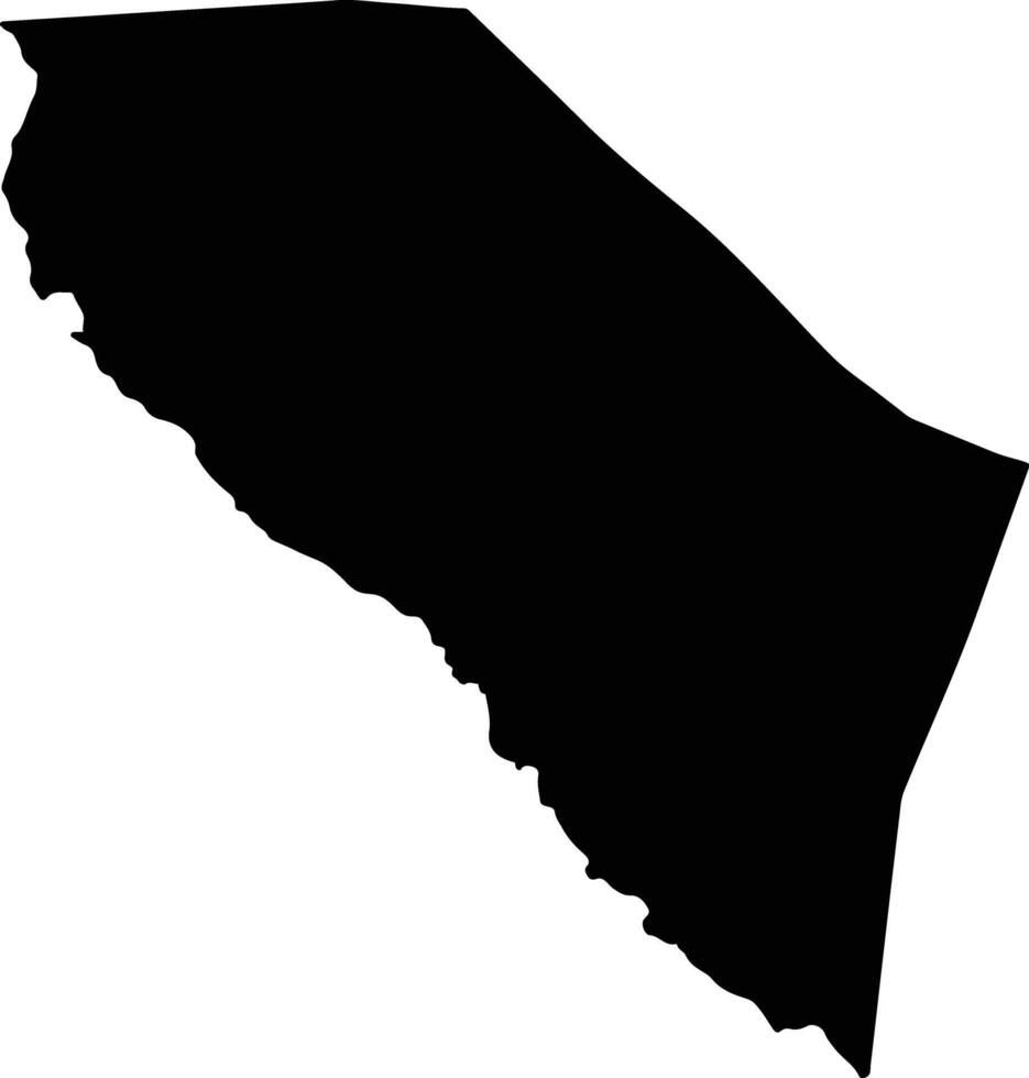 Al Tur Egypt silhouette map vector