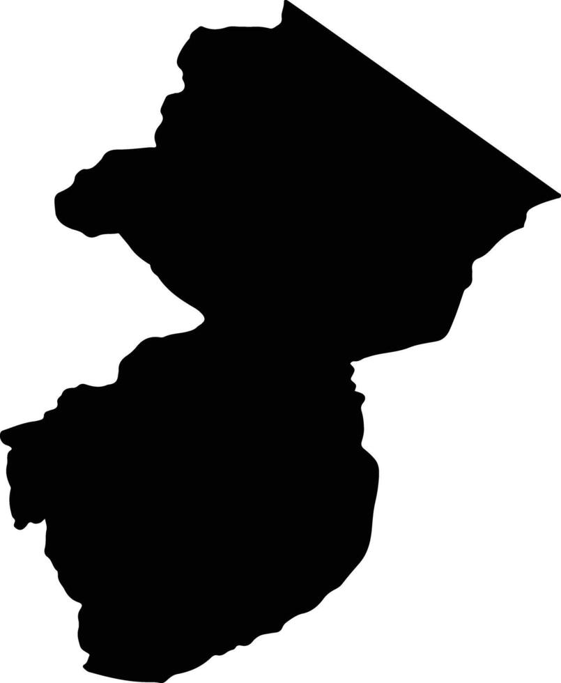 Al Uwayqilah Saudi Arabia silhouette map vector