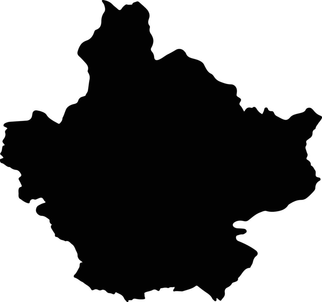 Al Ula Saudi Arabia silhouette map vector