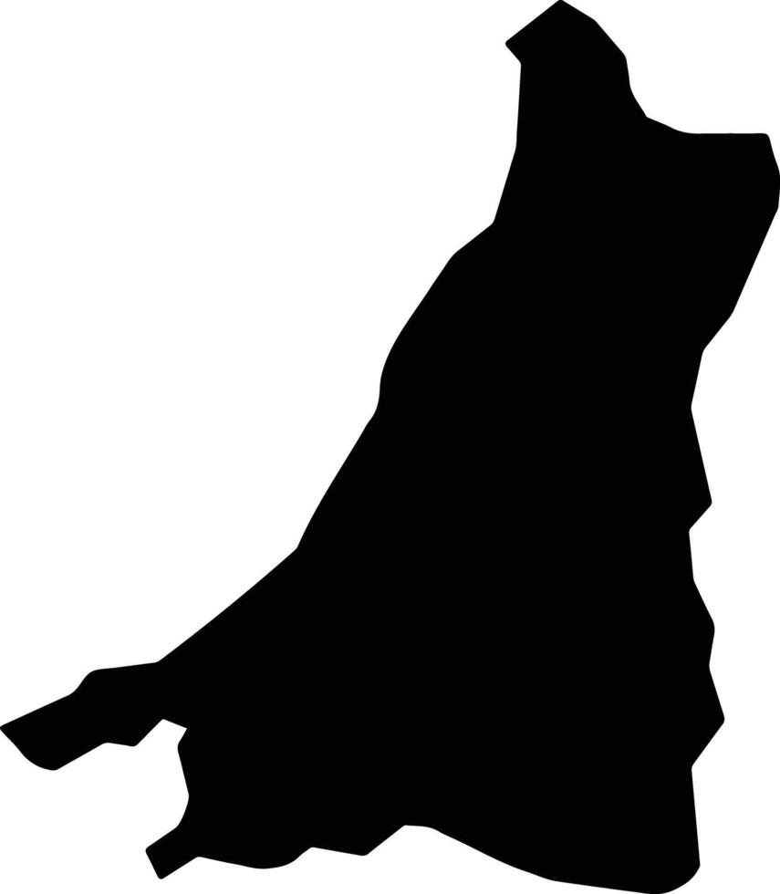 Al Wasta Egypt silhouette map vector