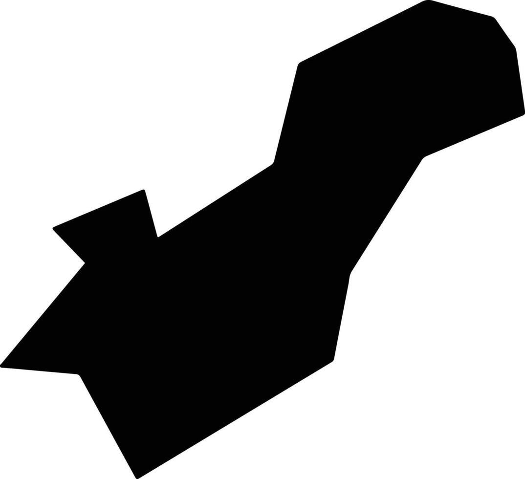 Alaba Ethiopia silhouette map vector