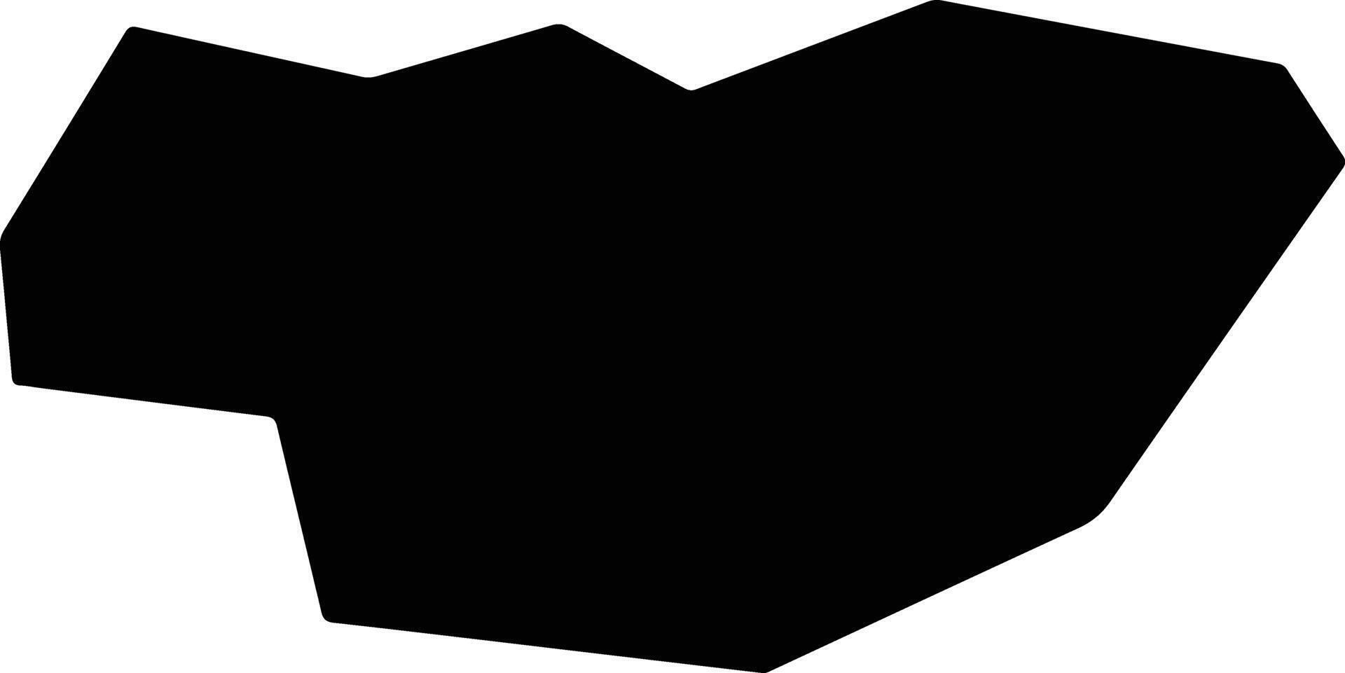 Alagoa Nova Brazil silhouette map vector
