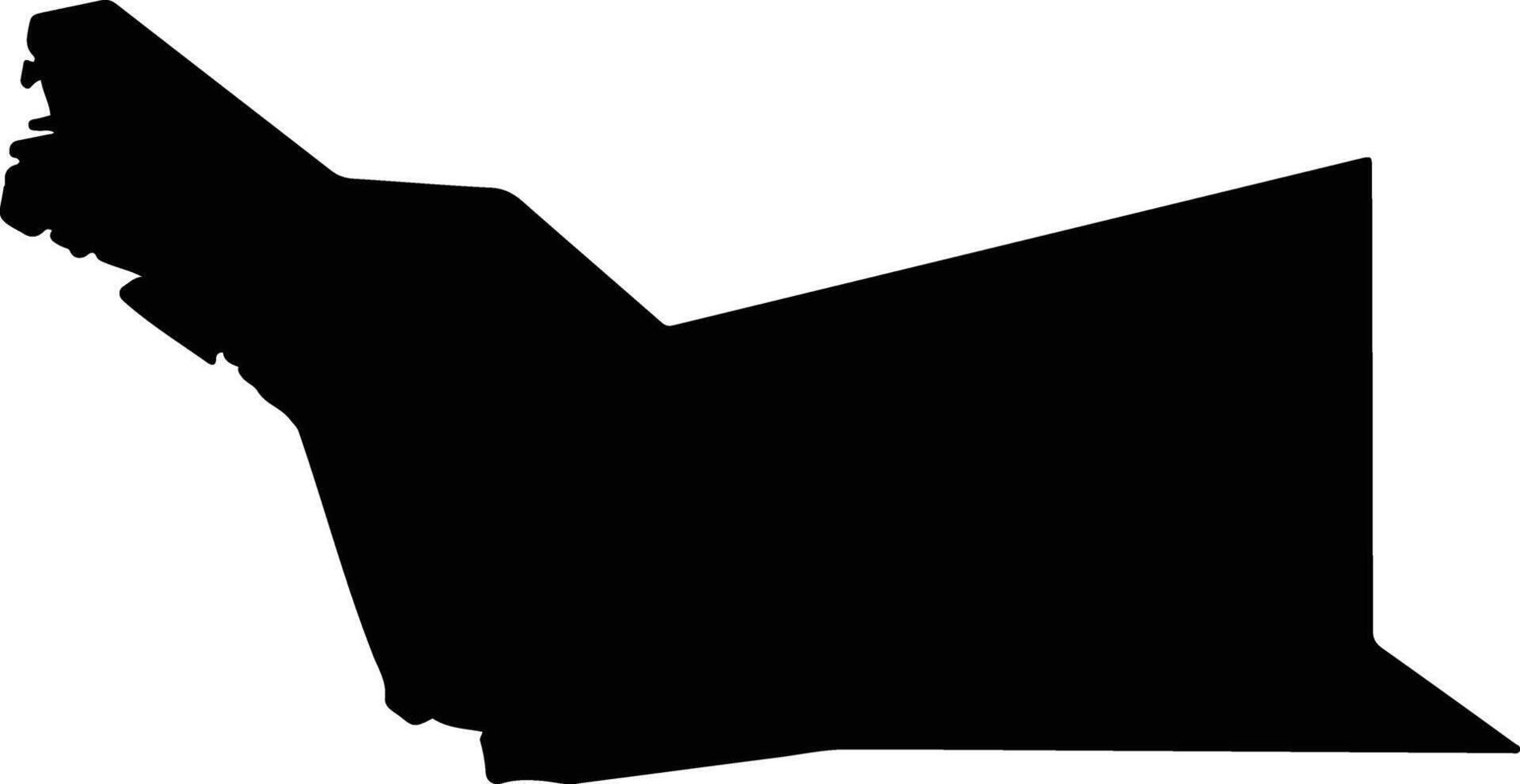 Alameda United States silhouette map vector