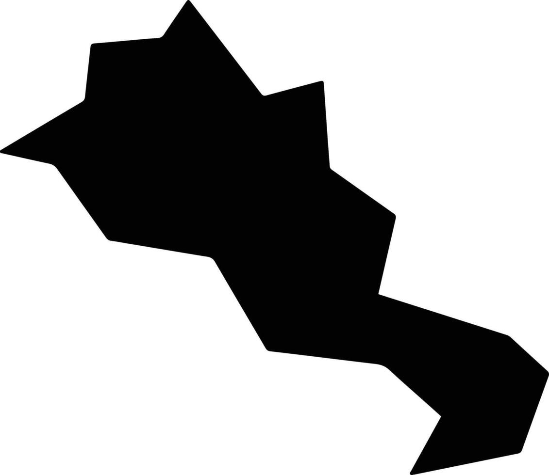 Alaminos Cyprus silhouette map vector