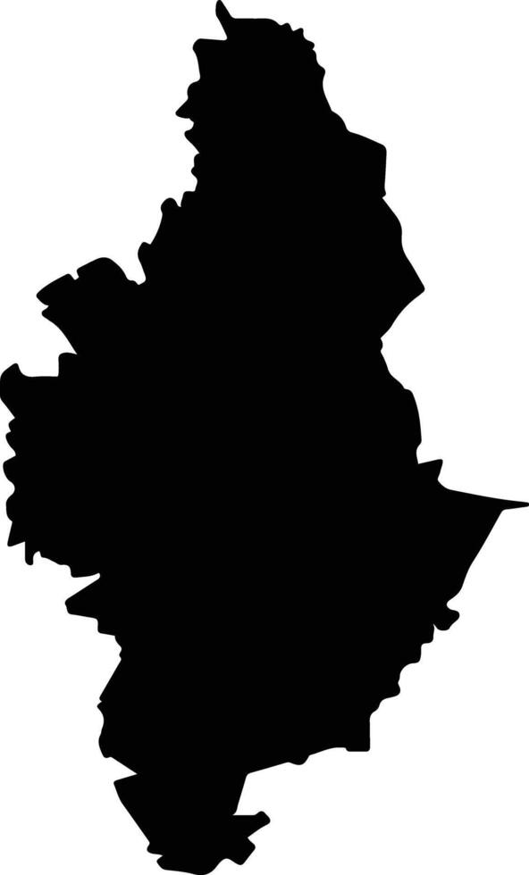 Alamos Mexico silhouette map vector
