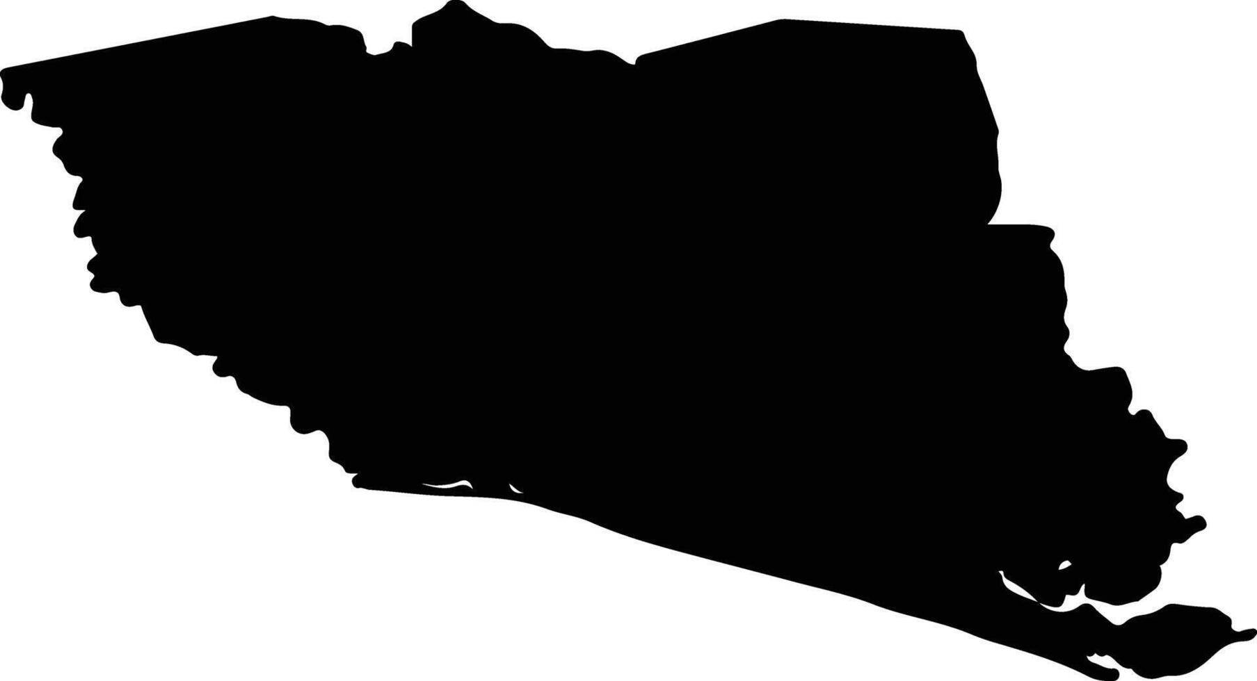 Alanje Panama silhouette map vector