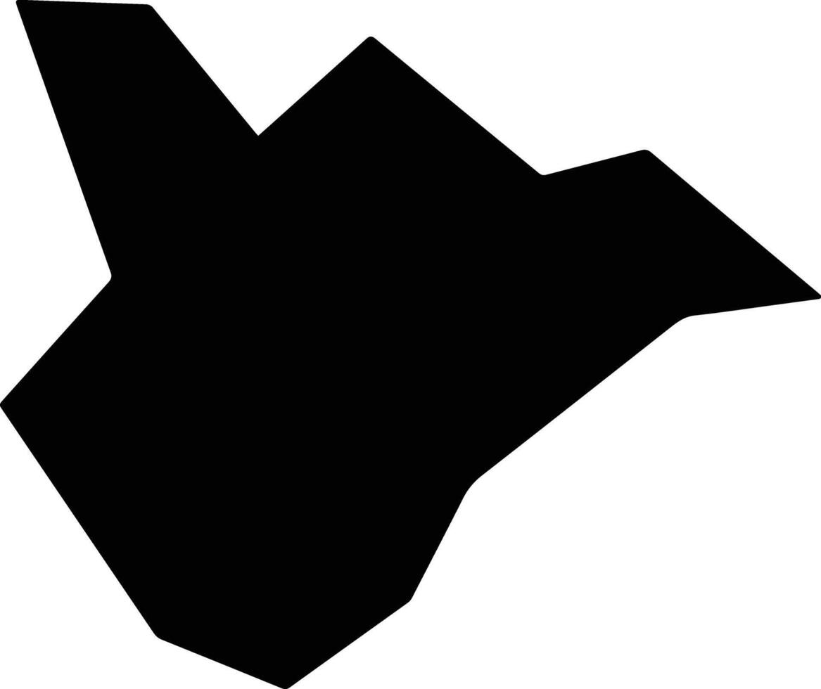 Alassa Cyprus silhouette map vector