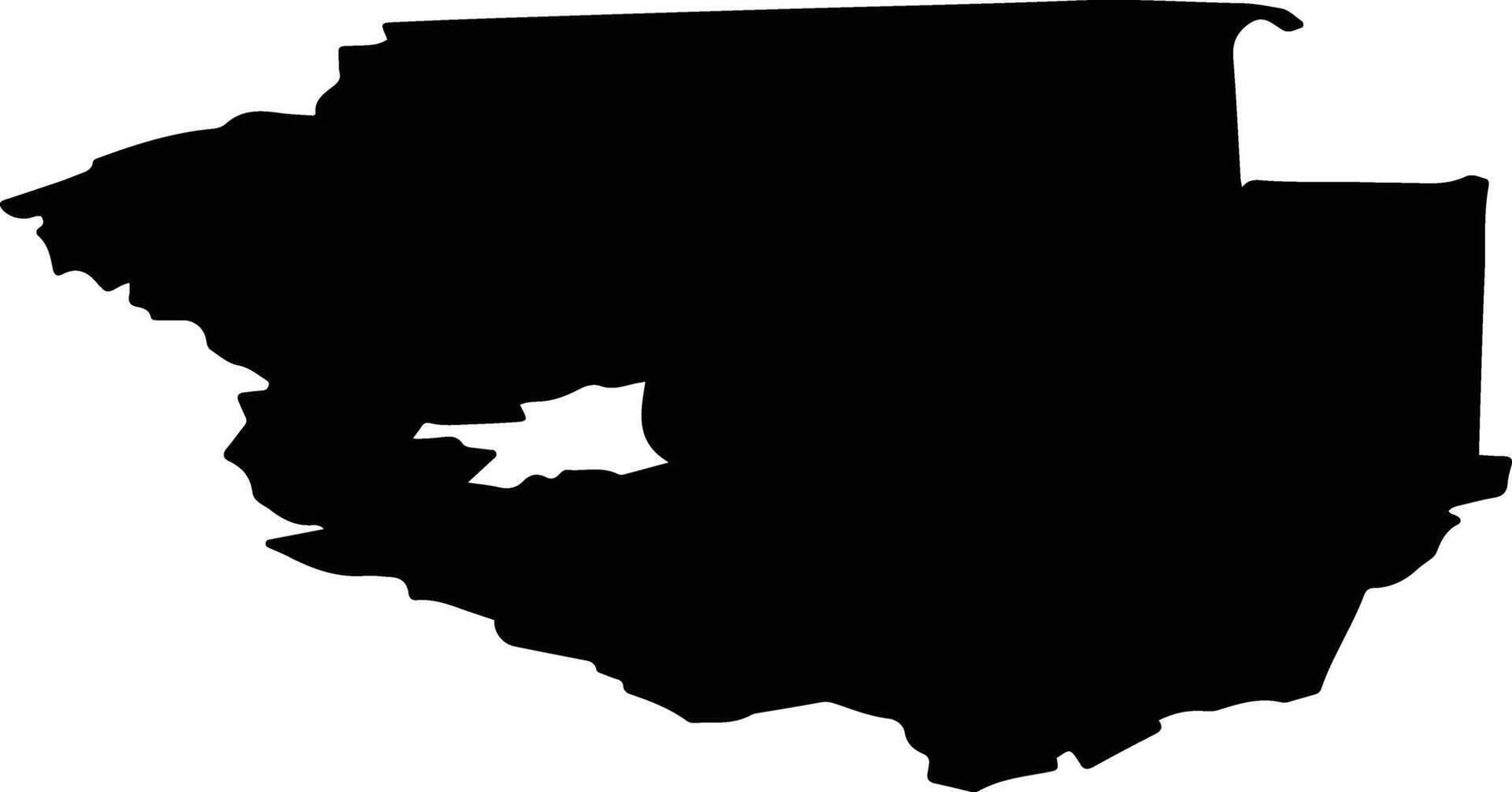Alatyrsky District Russia silhouette map vector