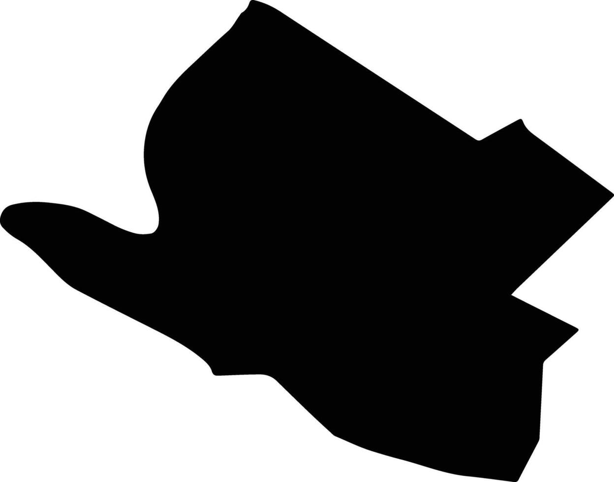 Alberdi Paraguay silhouette map vector