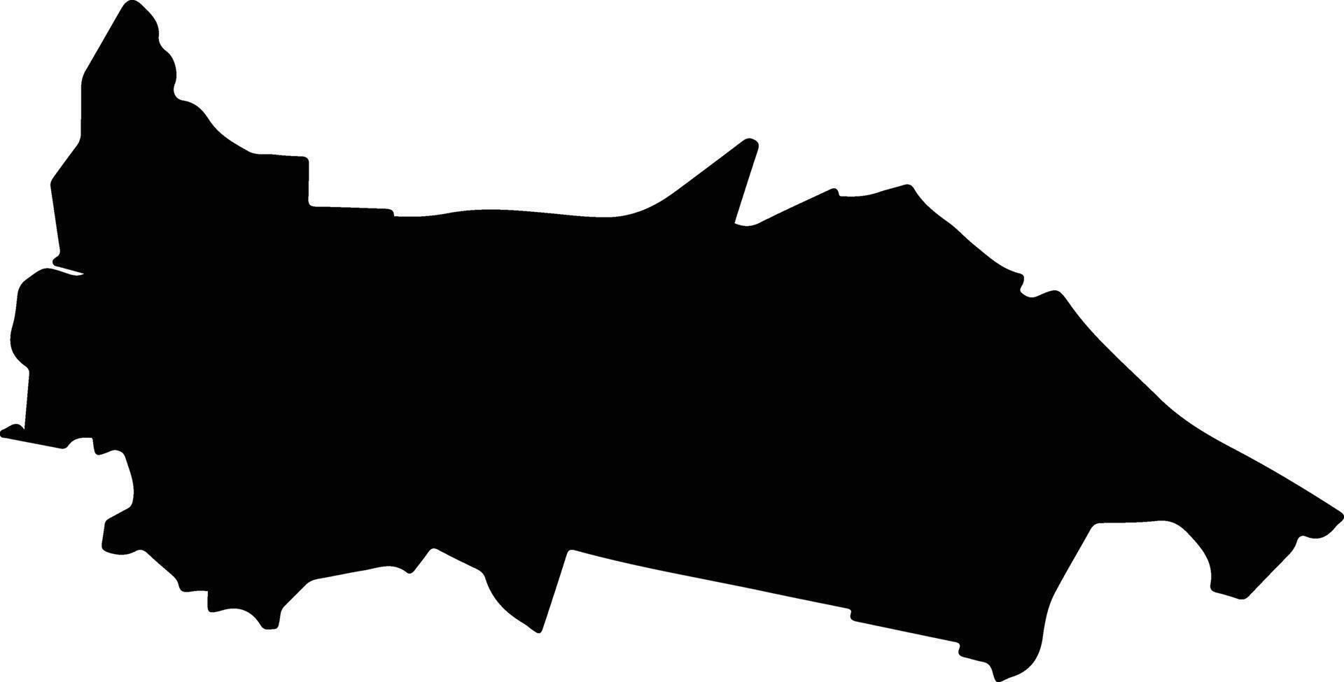 Albert Eden Local Board Area New Zealand silhouette map vector