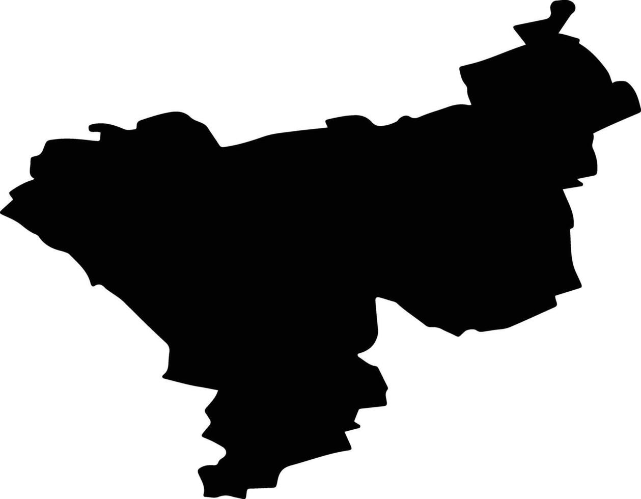 ALBOTA Romania silhouette map vector