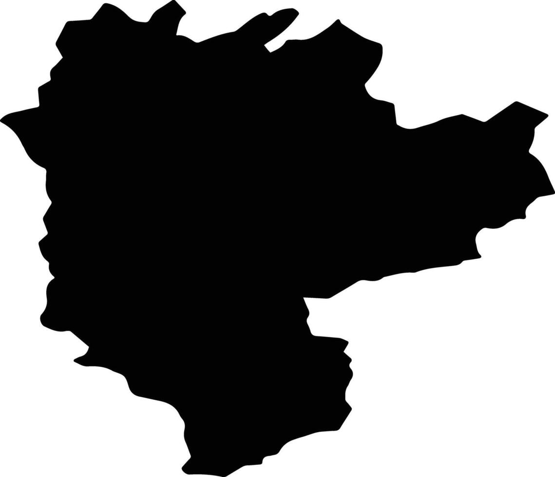 Albula Switzerland silhouette map vector