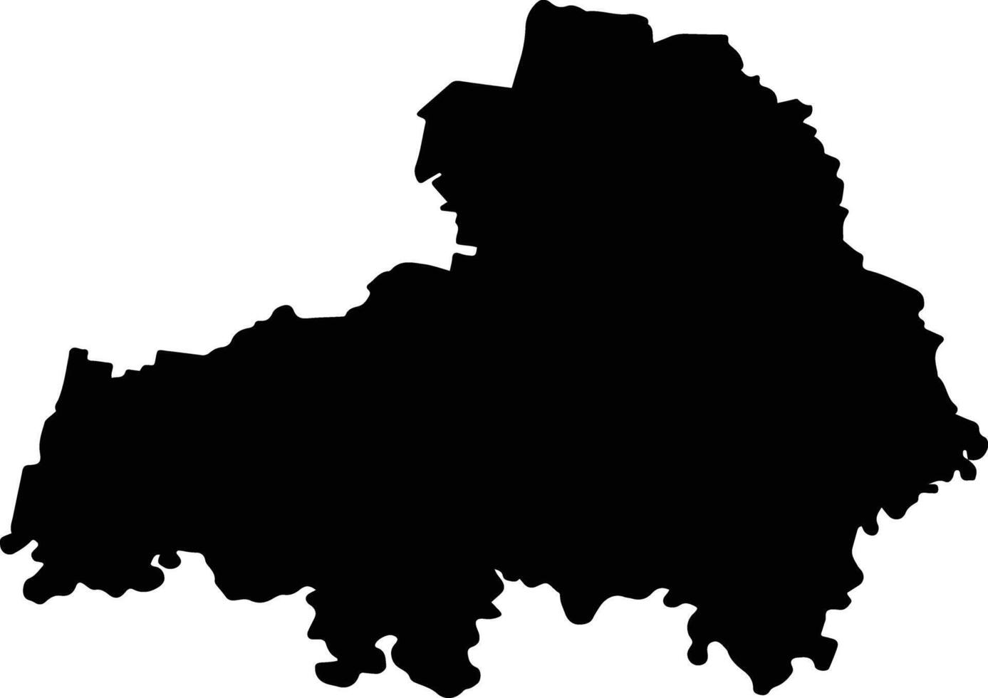 Albury Australia silhouette map vector