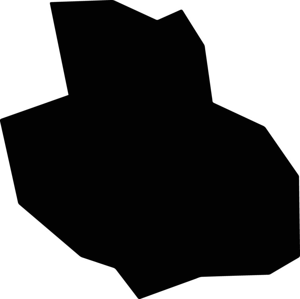 Aleiro Nigeria silhouette map vector