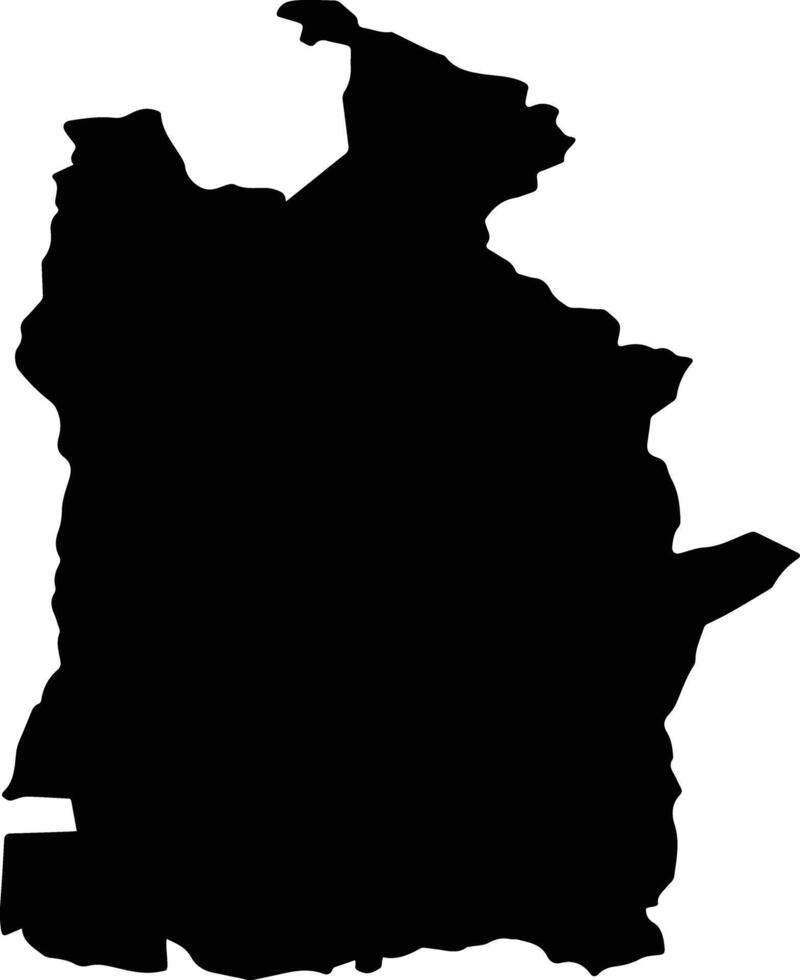 ALESD Romania silhouette map vector