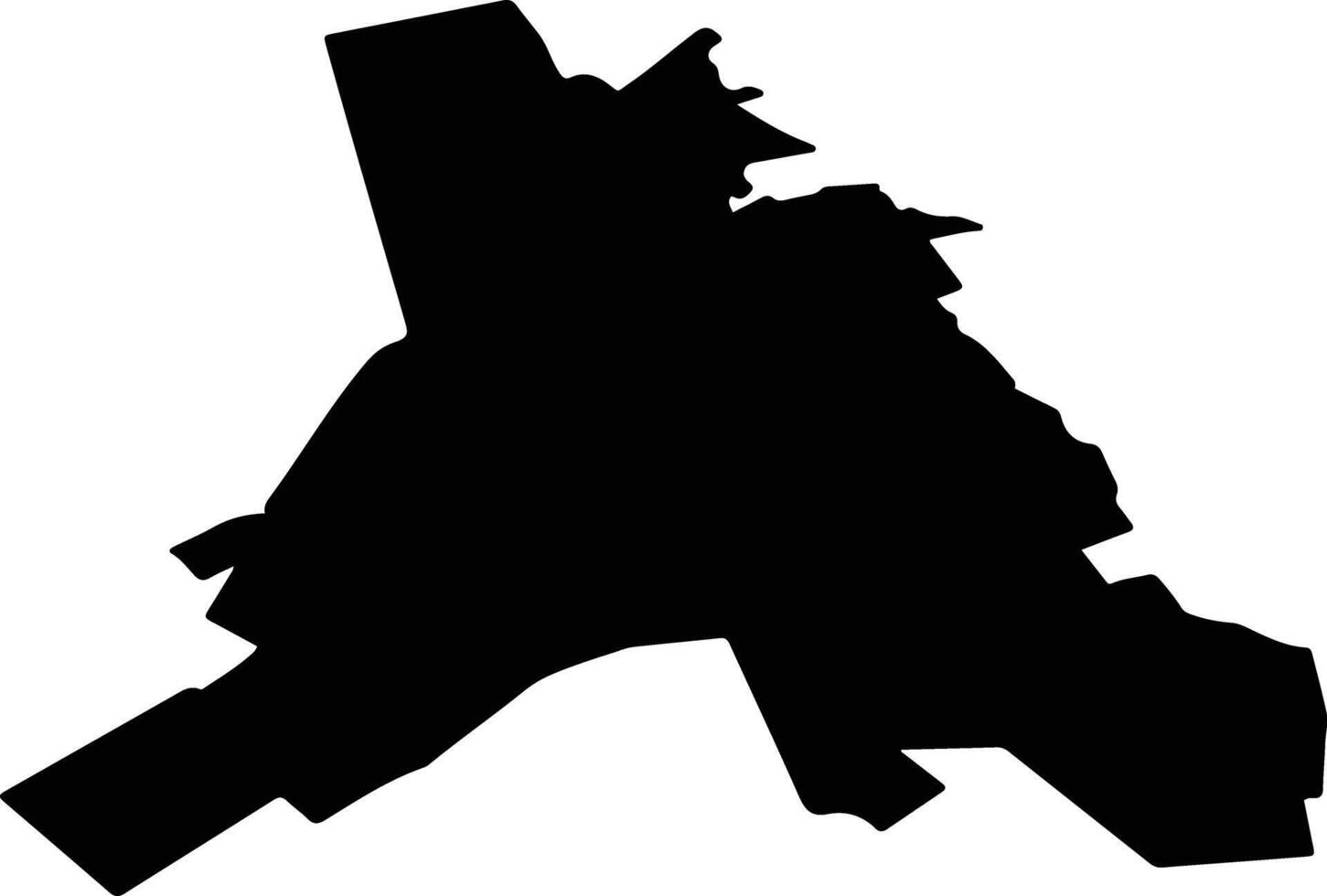 ALEXANDRIA Romania silhouette map vector
