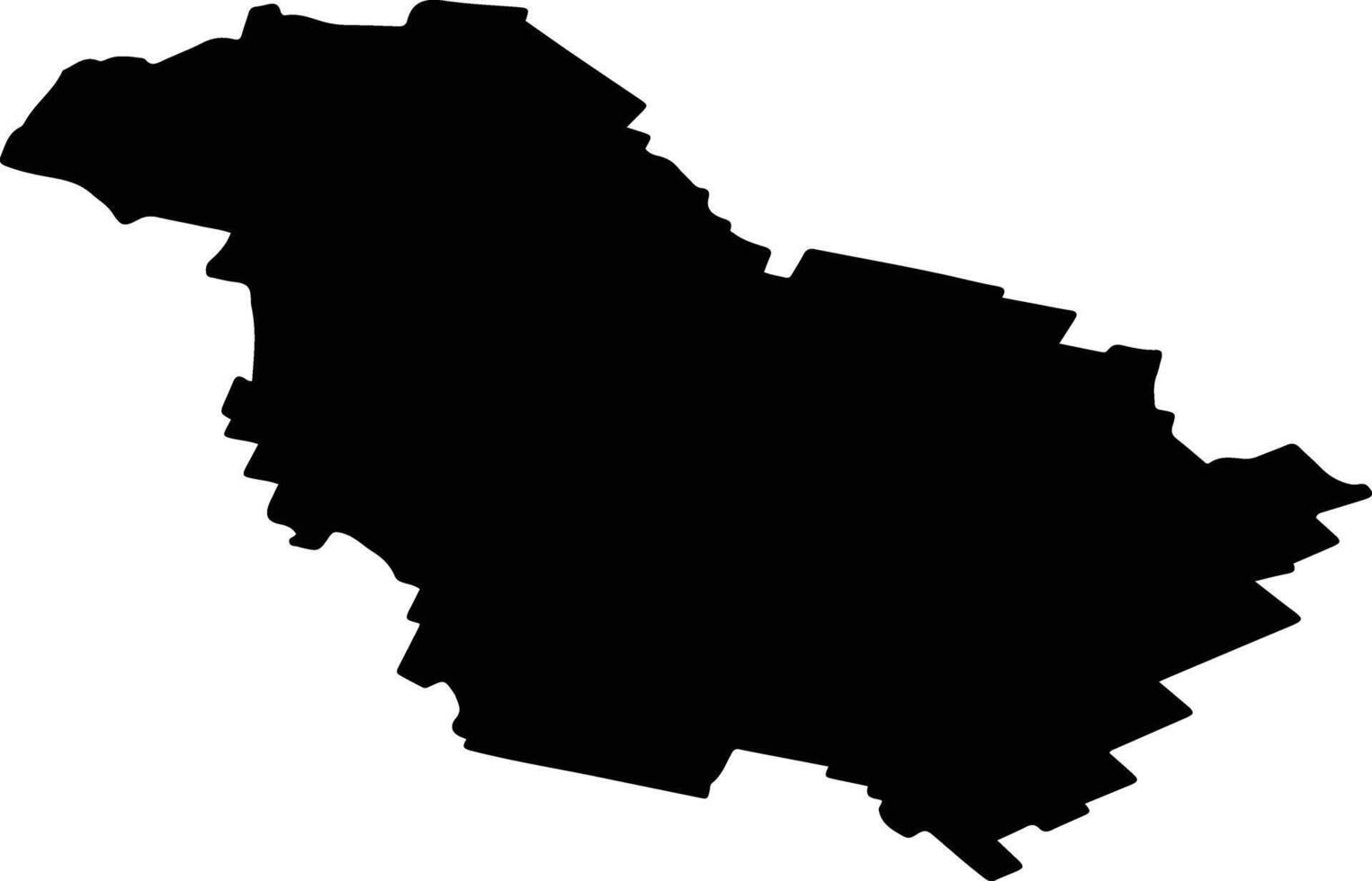 Alexandrovsky District Russia silhouette map vector