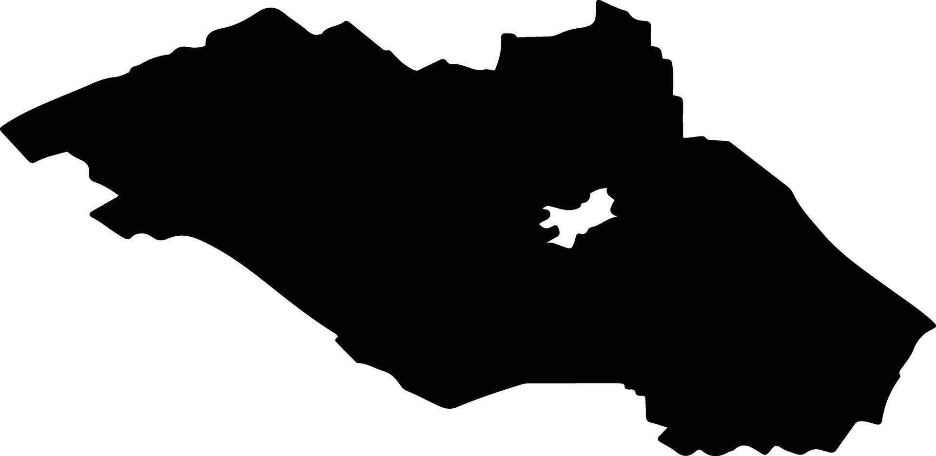 Aleysky District Russia silhouette map vector