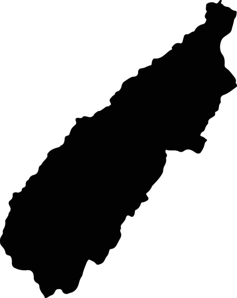 Algeciras Colombia silhouette map vector