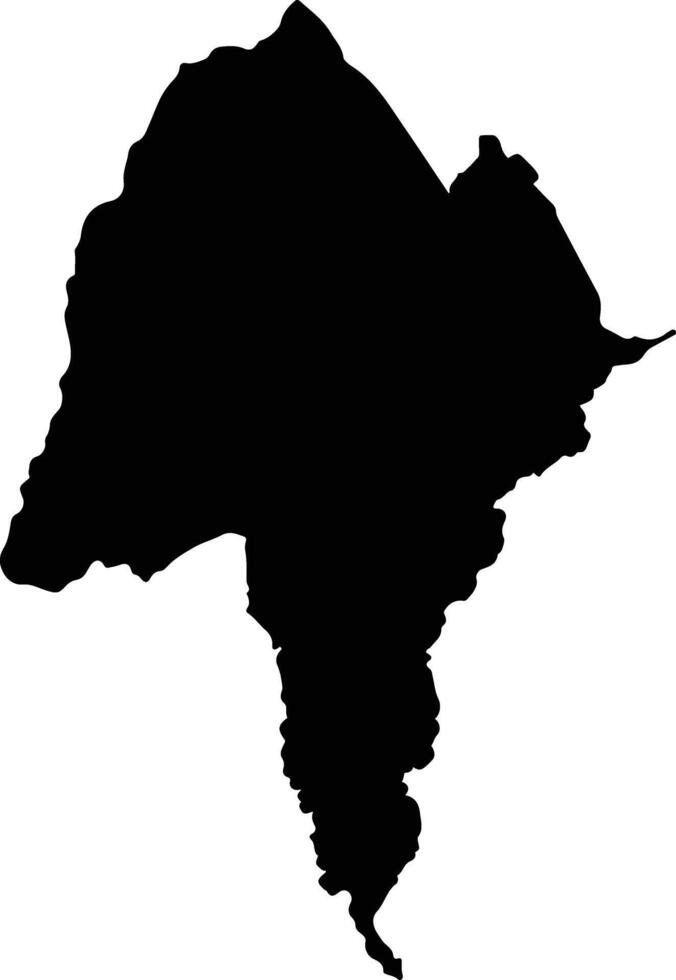 Algarrobo Colombia silhouette map vector