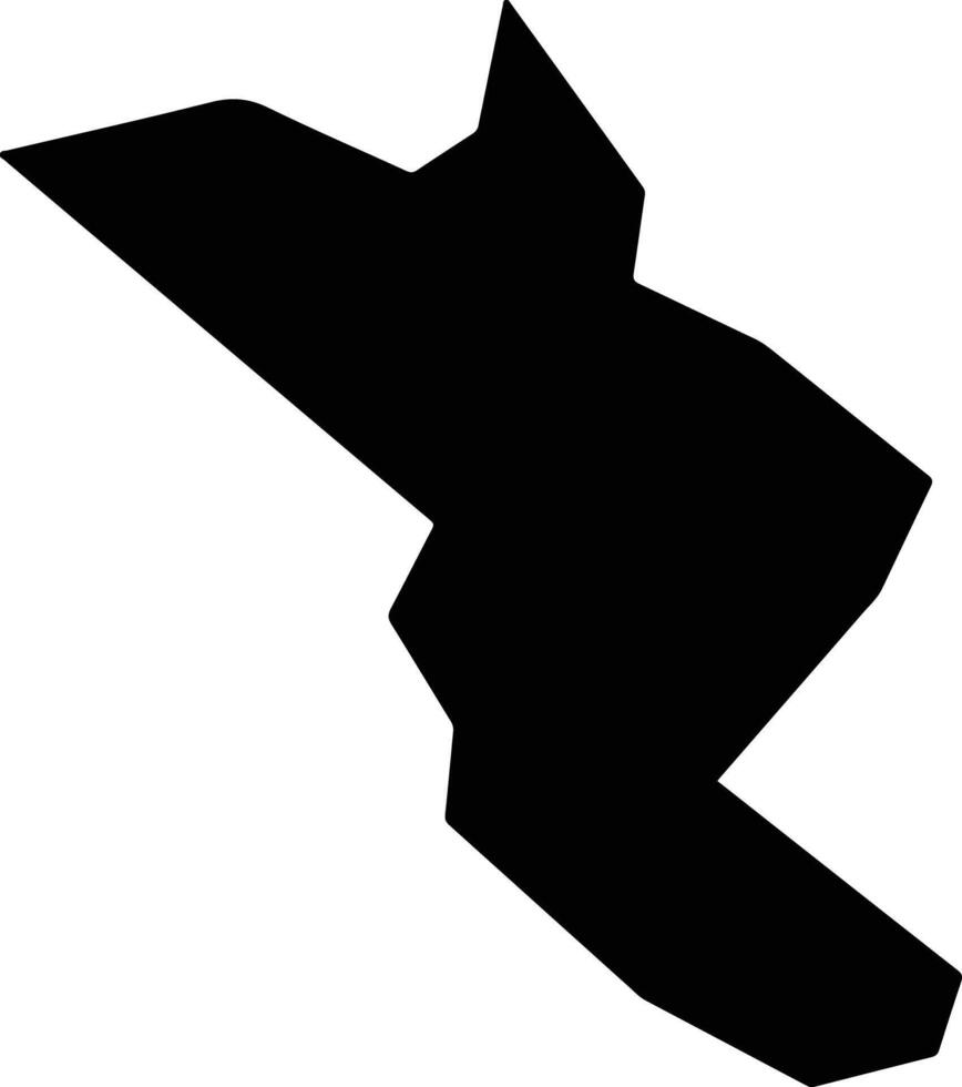 Alhandra Brazil silhouette map vector