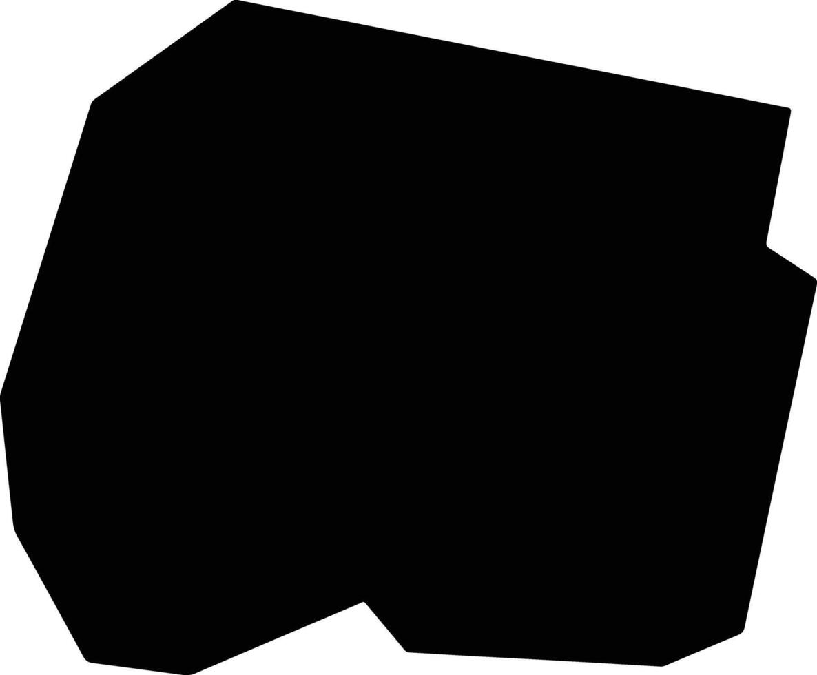 Allman Town Jamaica silhouette map vector