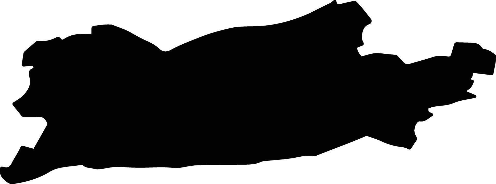 Almenevsky District Russia silhouette map vector