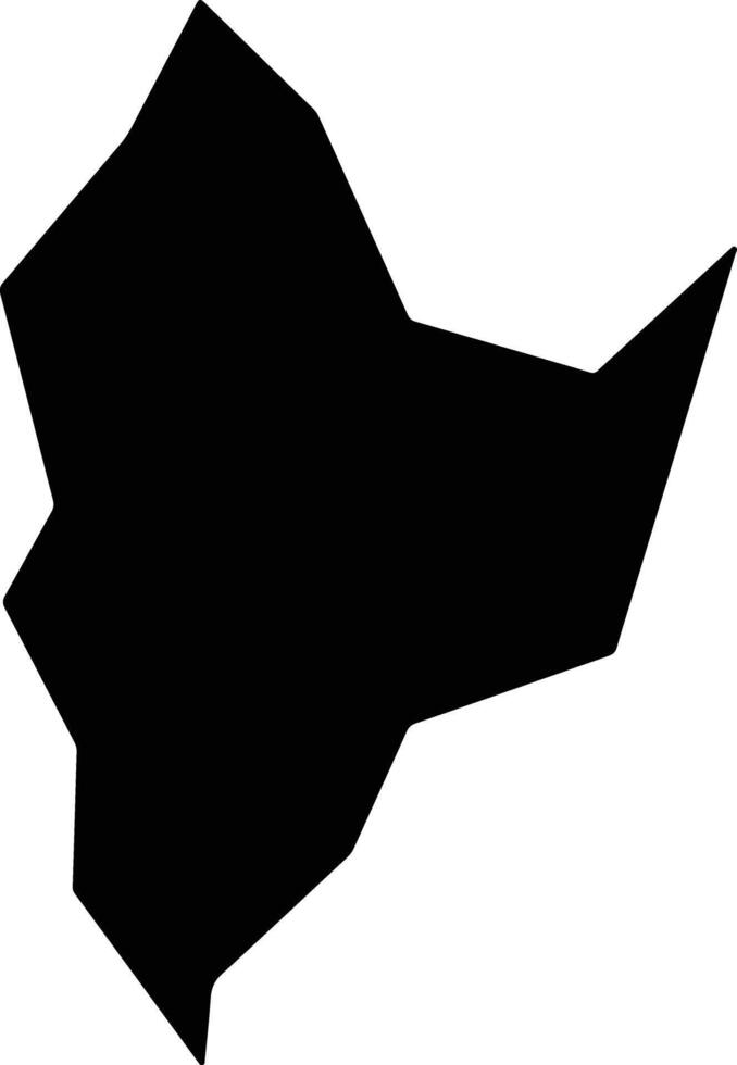 Almino Afonso Brazil silhouette map vector