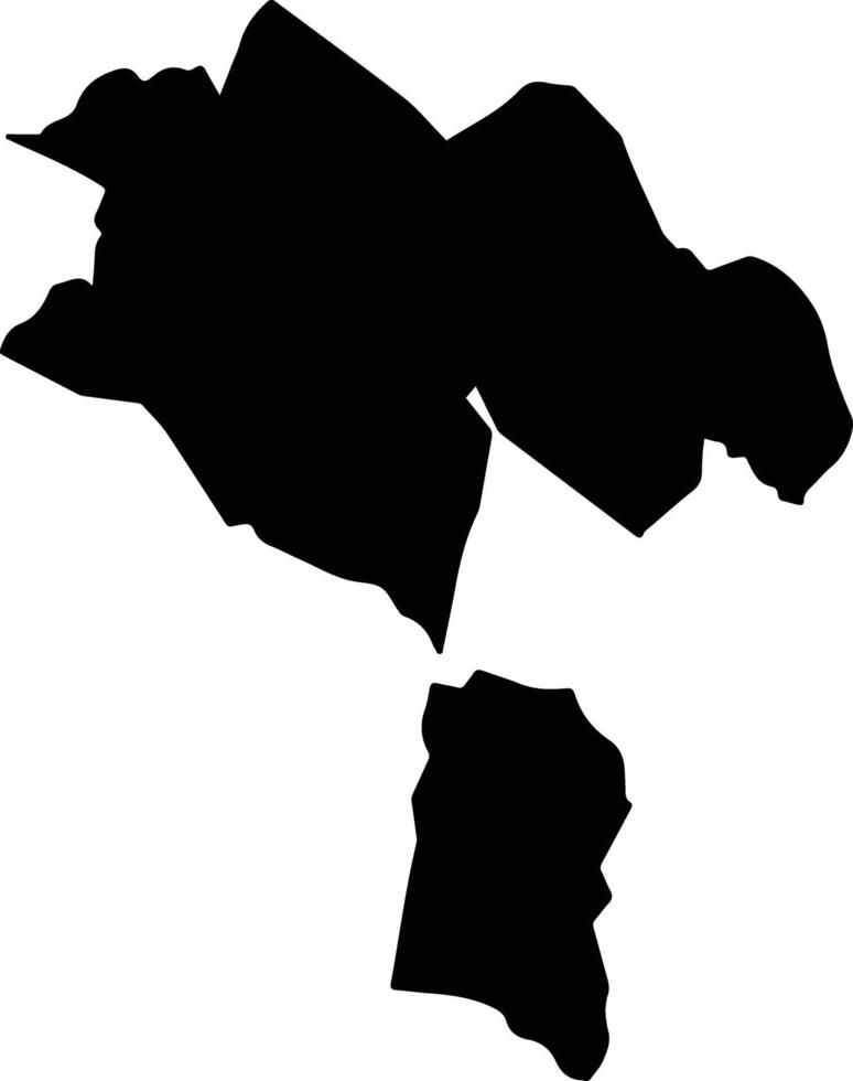 Almoloya de Alquisiras Mexico silhouette map vector