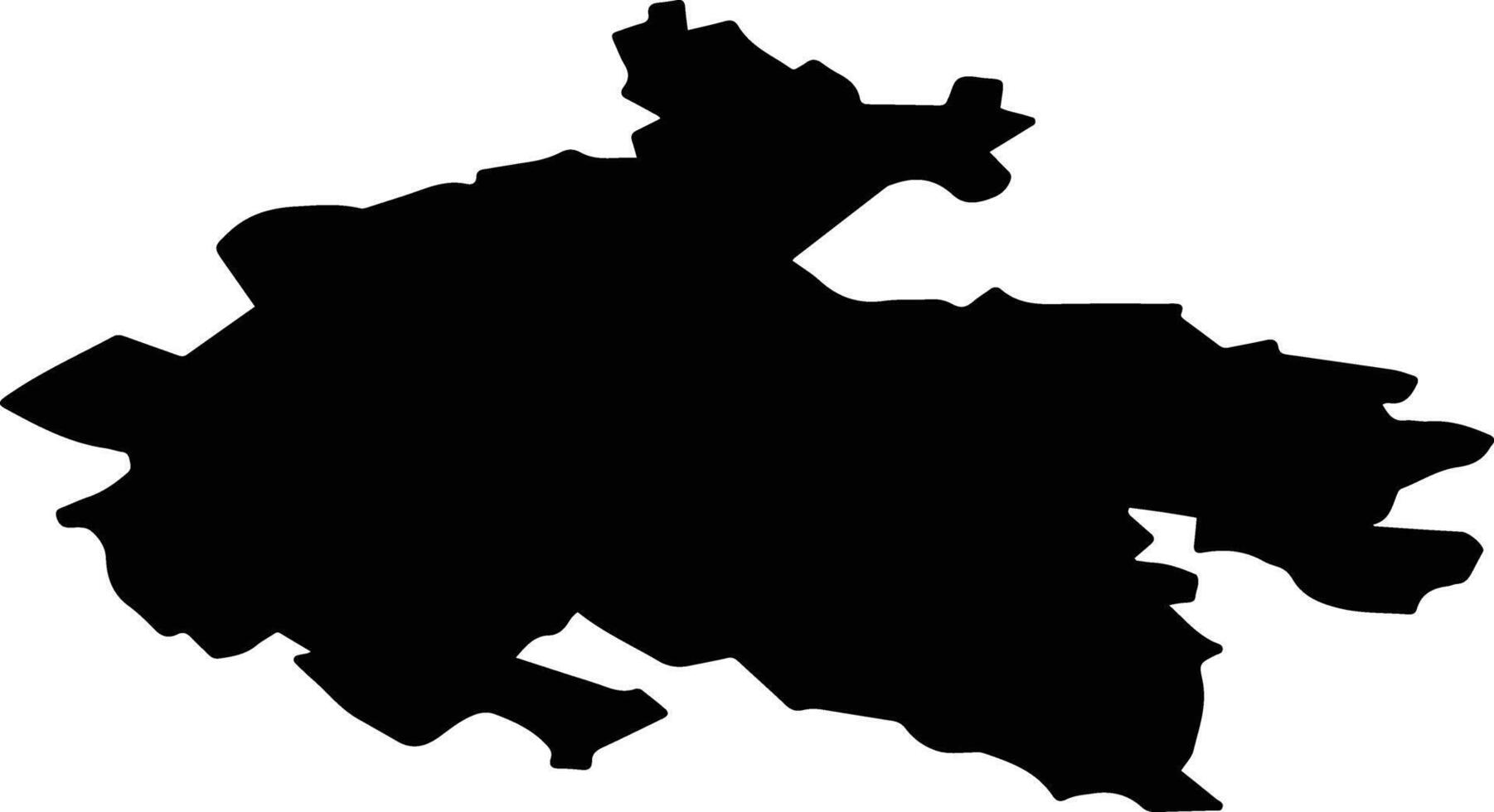 Alnashsky District Russia silhouette map vector