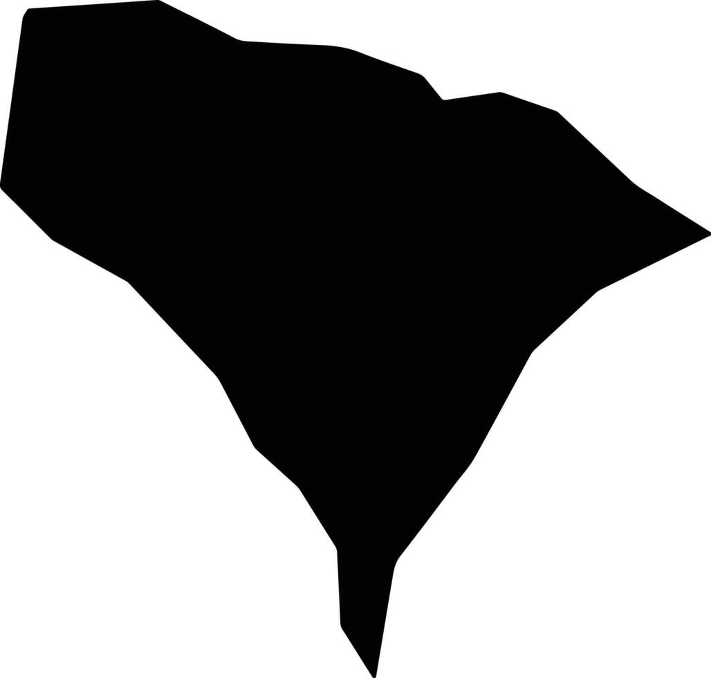 Alotenango Guatemala silhouette map vector