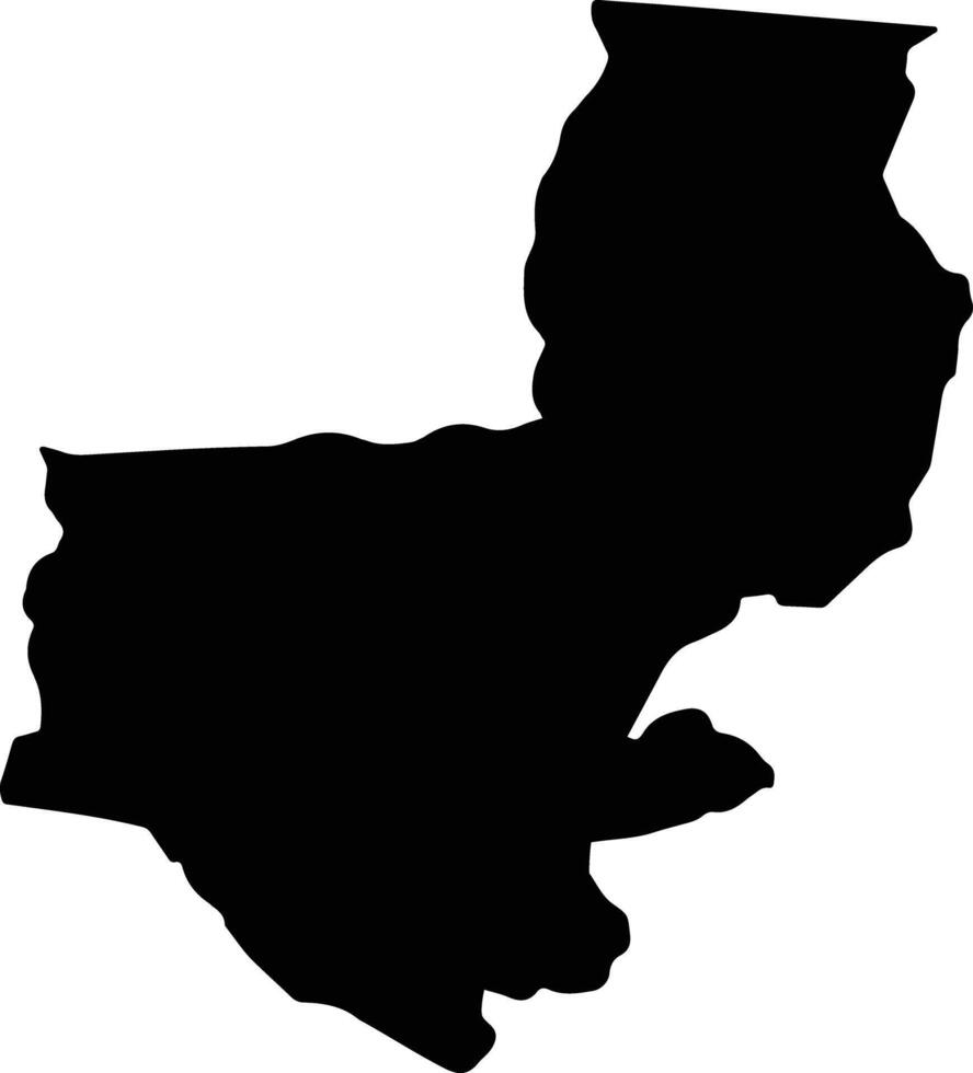 Alta Floresta Brazil silhouette map vector
