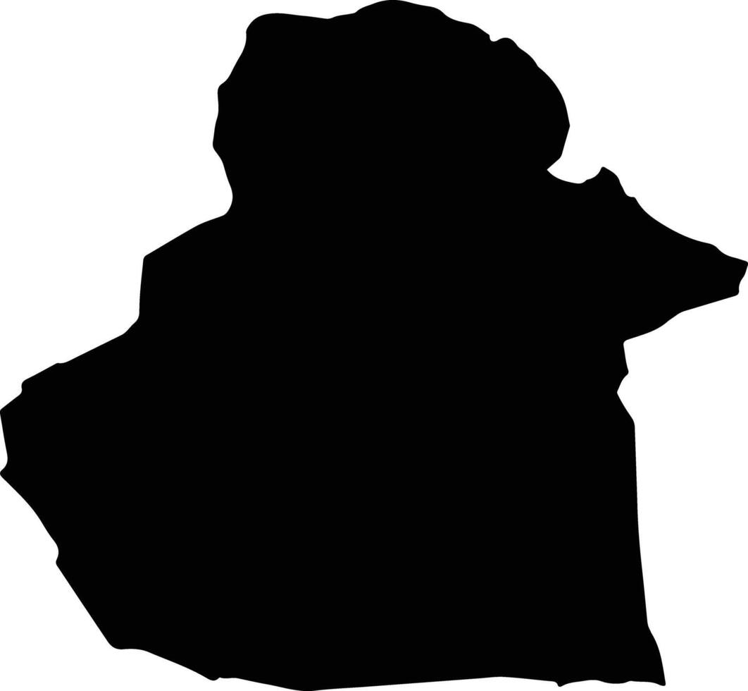 Altai Mongolia silhouette map vector